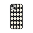 Load image into Gallery viewer, Black Argyle Phone Case- Black Border