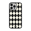 Load image into Gallery viewer, Black Argyle Phone Case- Black Border