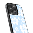 Load image into Gallery viewer, Blue Hibiscus Phone Case- Black Border