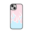 Load image into Gallery viewer, Cotton Candy Flames Phone Case- Black Border