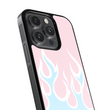Load image into Gallery viewer, Cotton Candy Flames Phone Case- Black Border
