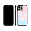 Load image into Gallery viewer, Cotton Candy Flames Phone Case- Black Border