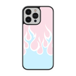 Load image into Gallery viewer, Cotton Candy Flames Phone Case- Black Border