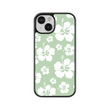 Load image into Gallery viewer, Sage Green Hibiscus Phone Case- Black Border