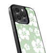 Load image into Gallery viewer, Sage Green Hibiscus Phone Case- Black Border