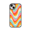 Load image into Gallery viewer, Groovy Rainbow Phone Case- Black Border