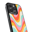 Load image into Gallery viewer, Groovy Rainbow Phone Case- Black Border