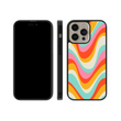 Load image into Gallery viewer, Groovy Rainbow Phone Case- Black Border