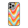 Load image into Gallery viewer, Groovy Rainbow Phone Case- Black Border
