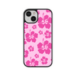 Load image into Gallery viewer, Hot Pink Hibiscus Phone Case- Black Border
