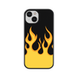 Load image into Gallery viewer, Orange Flames Phone Case- Black Border