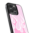 Load image into Gallery viewer, Pink Flames Phone Case- Black Border