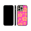 Load image into Gallery viewer, Pink and Orange Hibiscus Phone Case- Black Border