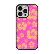 Load image into Gallery viewer, Pink and Orange Hibiscus Phone Case- Black Border
