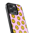 Load image into Gallery viewer, Pink Smiley Phone Case- Black Border