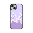 Load image into Gallery viewer, Purple Flames Phone Case- Black Border