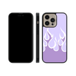 Load image into Gallery viewer, Purple Flames Phone Case- Black Border