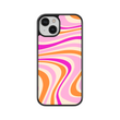 Load image into Gallery viewer, Pink Swirls Phone Case- Black Border
