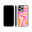 Load image into Gallery viewer, Pink Swirls Phone Case- Black Border