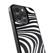 Load image into Gallery viewer, Black Swirls Phone Case- Black Border