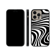 Load image into Gallery viewer, Black Swirls Phone Case- Black Border