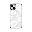Load image into Gallery viewer, White Lace Phone Case- Black Border