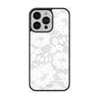 Load image into Gallery viewer, White Lace Phone Case- Black Border