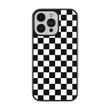Load image into Gallery viewer, Black Checkers Phone Case- Black Border