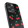 Load image into Gallery viewer, Black Cherries Phone Case- Black Border