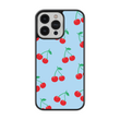 Load image into Gallery viewer, Blue Cherries Phone Case- Black Border