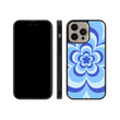 Load image into Gallery viewer, Blue Flower Power Phone Case- Black Border