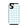 Load image into Gallery viewer, Blue Plaid Phone Case- Black Border
