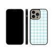 Load image into Gallery viewer, Blue Plaid Phone Case- Black Border