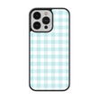 Load image into Gallery viewer, Blue Plaid Phone Case- Black Border