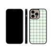 Load image into Gallery viewer, Green Plaid Phone Case- Black Border