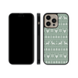 Load image into Gallery viewer, Green Sweater Phone Case- Black Border