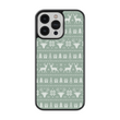 Load image into Gallery viewer, Green Sweater Phone Case- Black Border