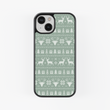 Load image into Gallery viewer, Green Sweater Phone Case- Black Border