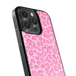 Load image into Gallery viewer, Pink Cheetah Phone Case- Black Border
