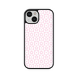 Load image into Gallery viewer, Pink Flower Checkers Phone Case- Black Border