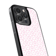 Load image into Gallery viewer, Pink Flower Checkers Phone Case- Black Border