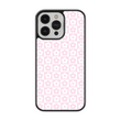 Load image into Gallery viewer, Pink Flower Checkers Phone Case- Black Border