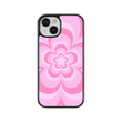 Load image into Gallery viewer, Pink Flower Power Phone Case- Black Border
