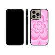 Load image into Gallery viewer, Pink Flower Power Phone Case- Black Border