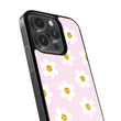Load image into Gallery viewer, Pink Flower Smileys Phone Case- Black Border