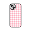 Load image into Gallery viewer, Pink Plaid Phone Case- Black Border