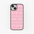 Load image into Gallery viewer, Pink Sweater Phone Case- Black Border