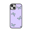 Load image into Gallery viewer, Purple Butterfly Phone Case- Black Border