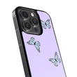 Load image into Gallery viewer, Purple Butterfly Phone Case- Black Border