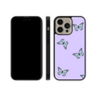Load image into Gallery viewer, Purple Butterfly Phone Case- Black Border